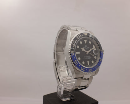 Rolex GMT Master II Black & Blue Ceramic 116710BLNR Box Papers 2016
