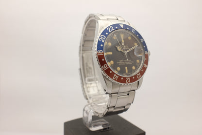 Rolex GMT Master Gilt Brown Dial Pepsi 1675 CIRCA 1964