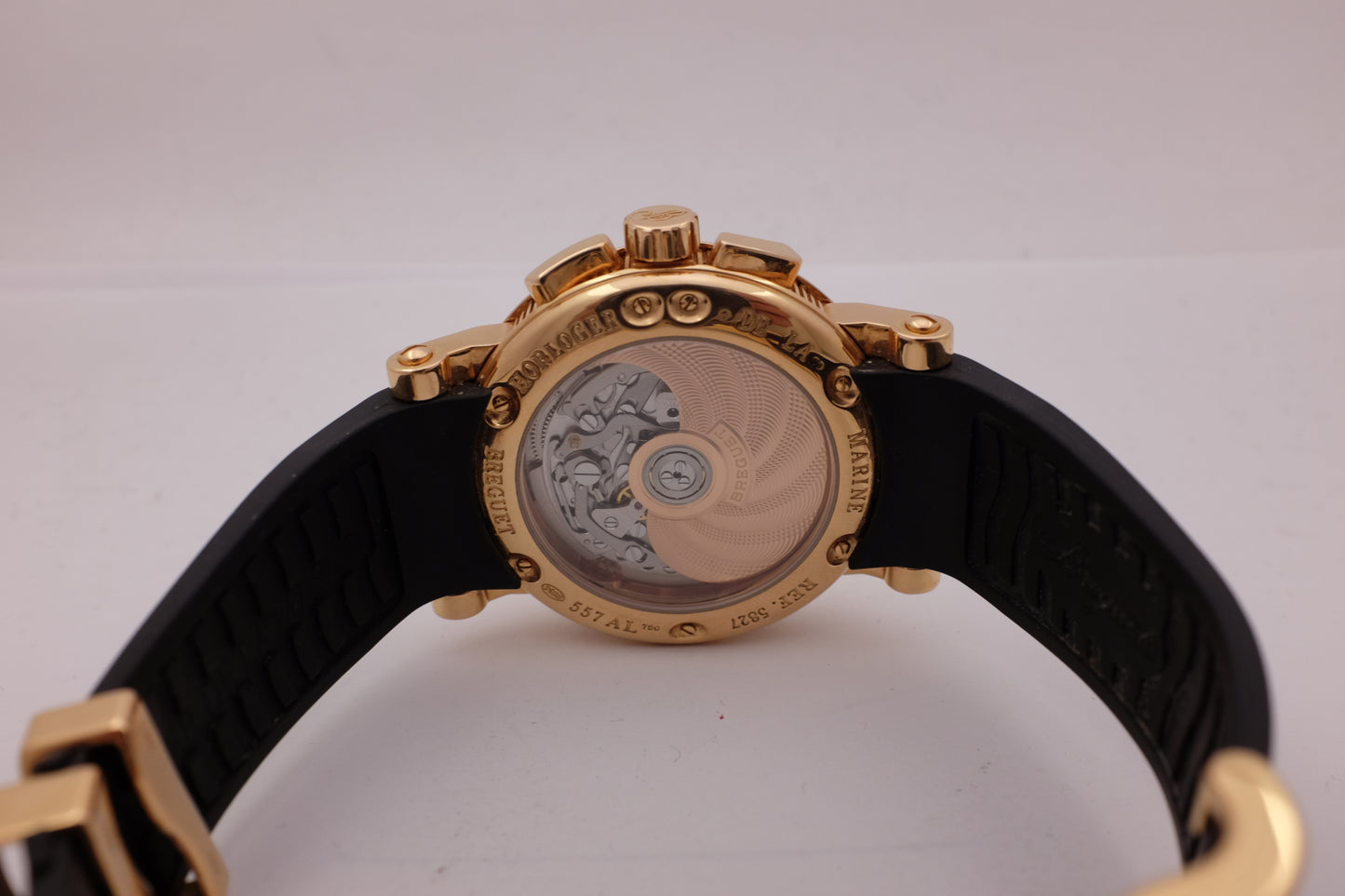 Breguet Marine Big Date Chronograph Rose Gold 42MM 5827br/z2/5zu Box Papers 2015