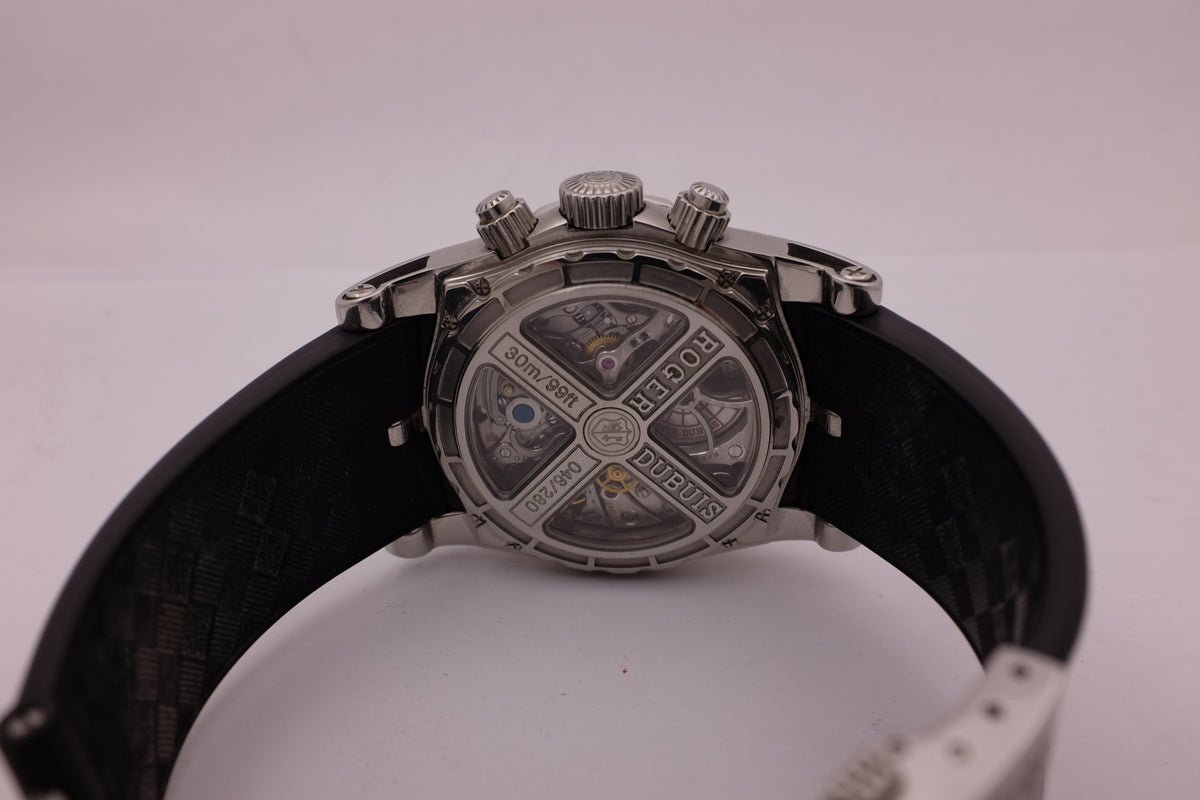 Roger Dubuis Sympathie Chronograph Steel Limited Edition 280Pcs 43MM Box Papers