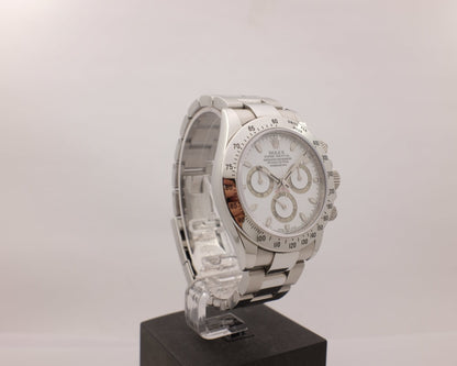 Rolex Cosmograph Daytona Steel White "Rehaut" Box Papers 2008