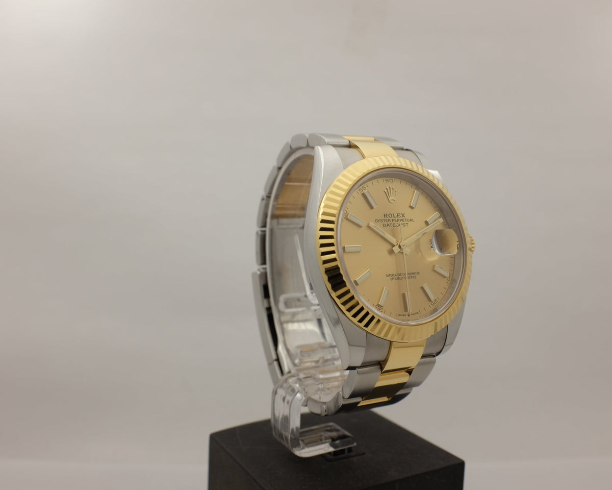 Rolex Datejust Yellow Gold Steel 41MM 126333 Box Papers 2021