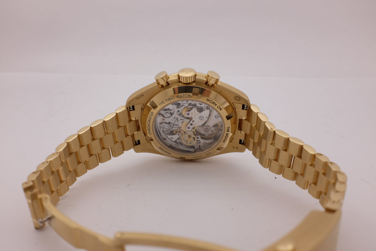 Omega Speedmaster Moonwatch 18K Yellow Gold Moonshine 42MM 310.60.42.50.10.001 Box Papers 2020