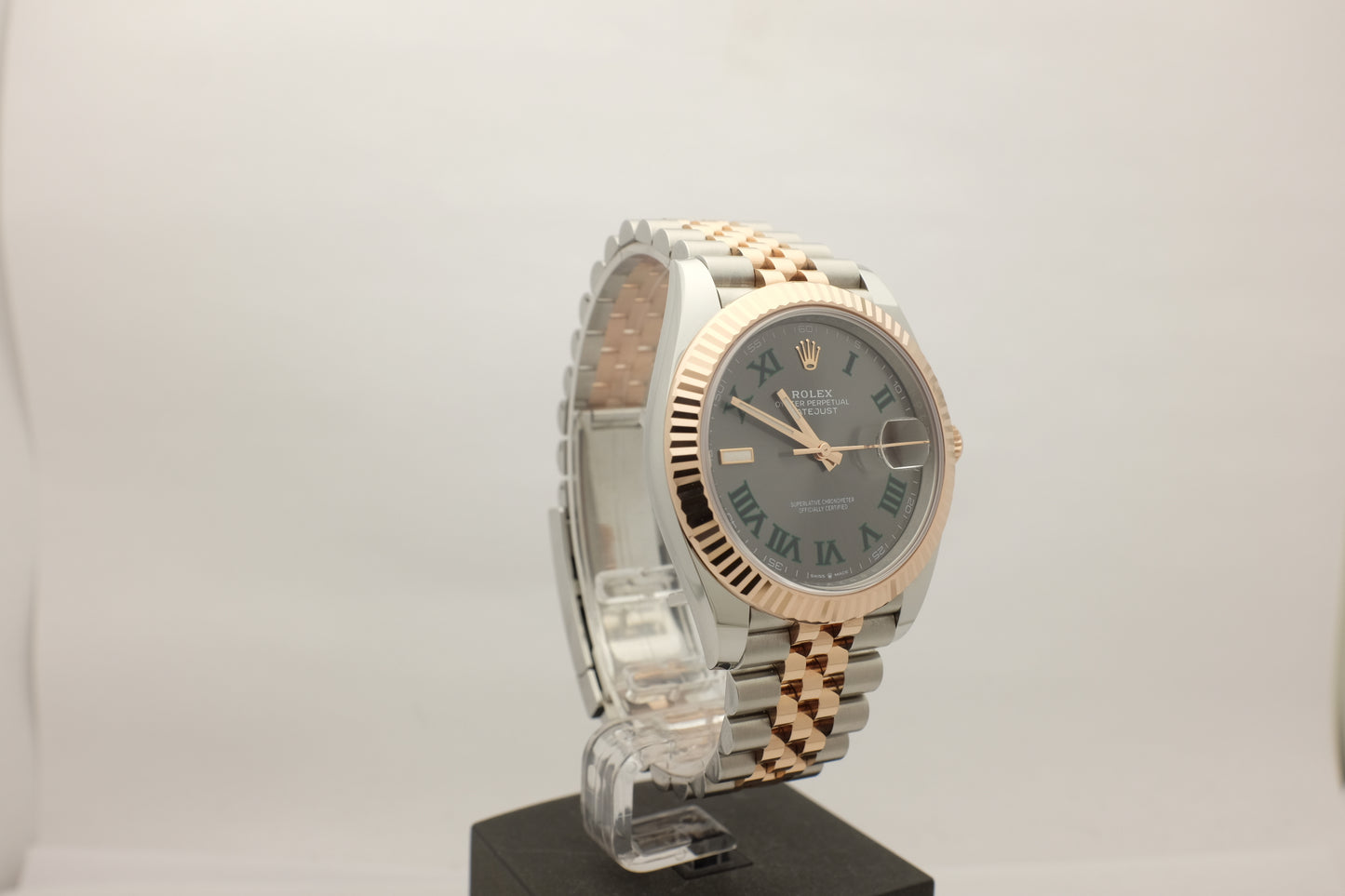 Rolex Datejust Rose Gold Steel Wimbledon 41MM 126331 Box Papers 2025