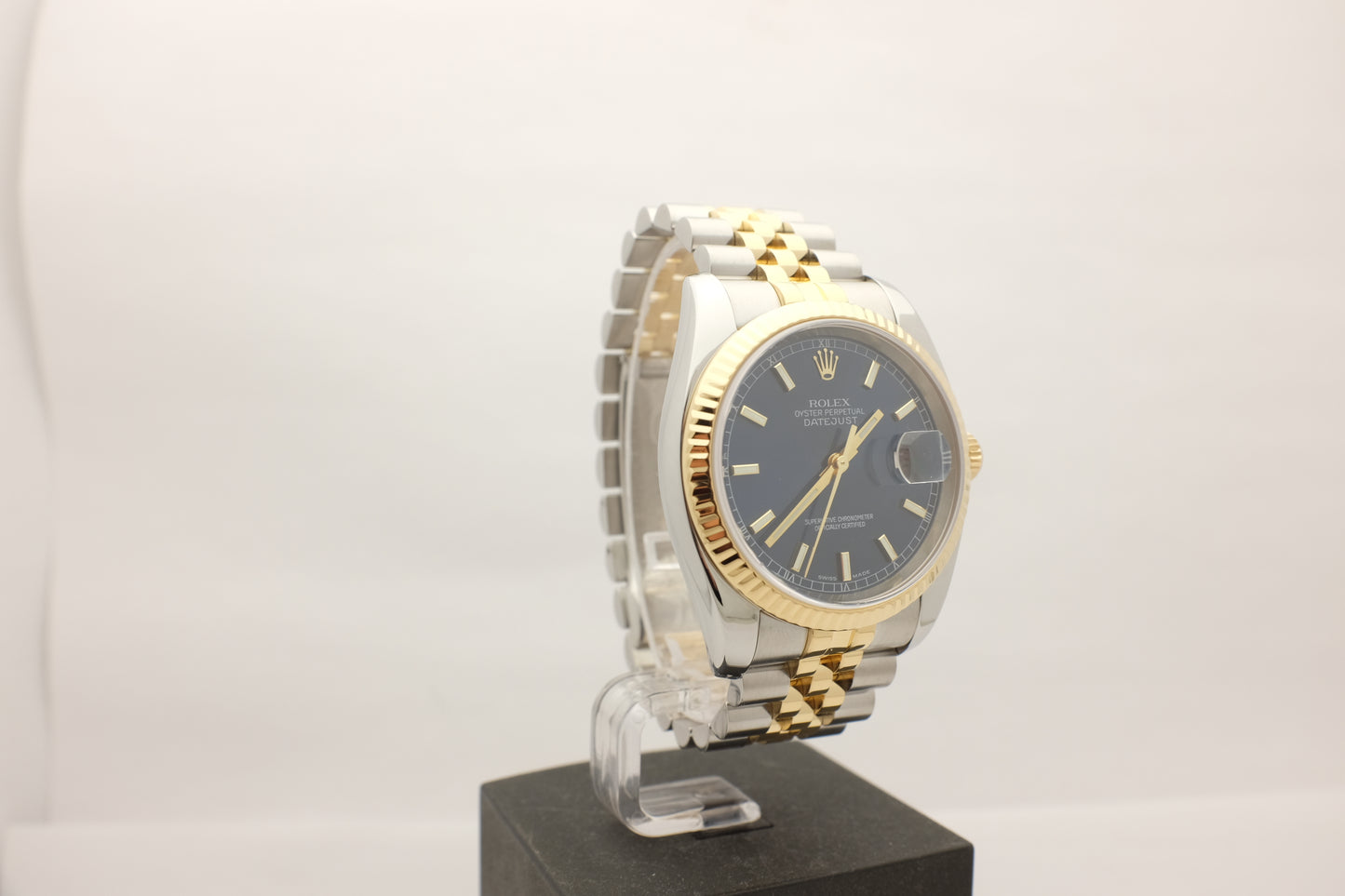 Rolex Datejust Jubilee 18k Stainless Blue 36MM 116233
