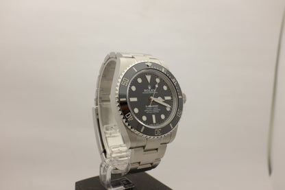 Rolex Submariner Steel No Date Ceramic 41MM 124060 Box Papers 2021