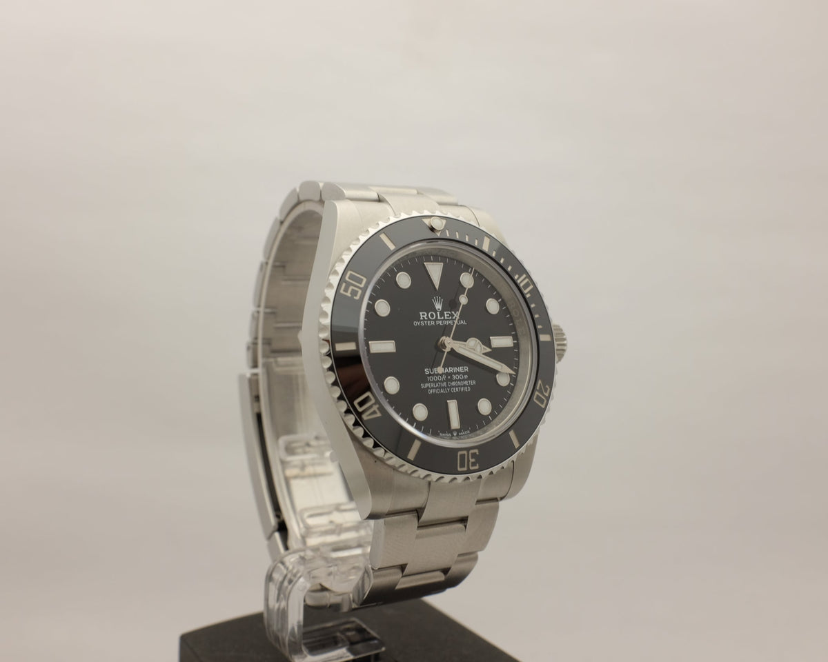 Rolex Submariner Steel No Date Ceramic 41MM 124060 Box Papers 2021