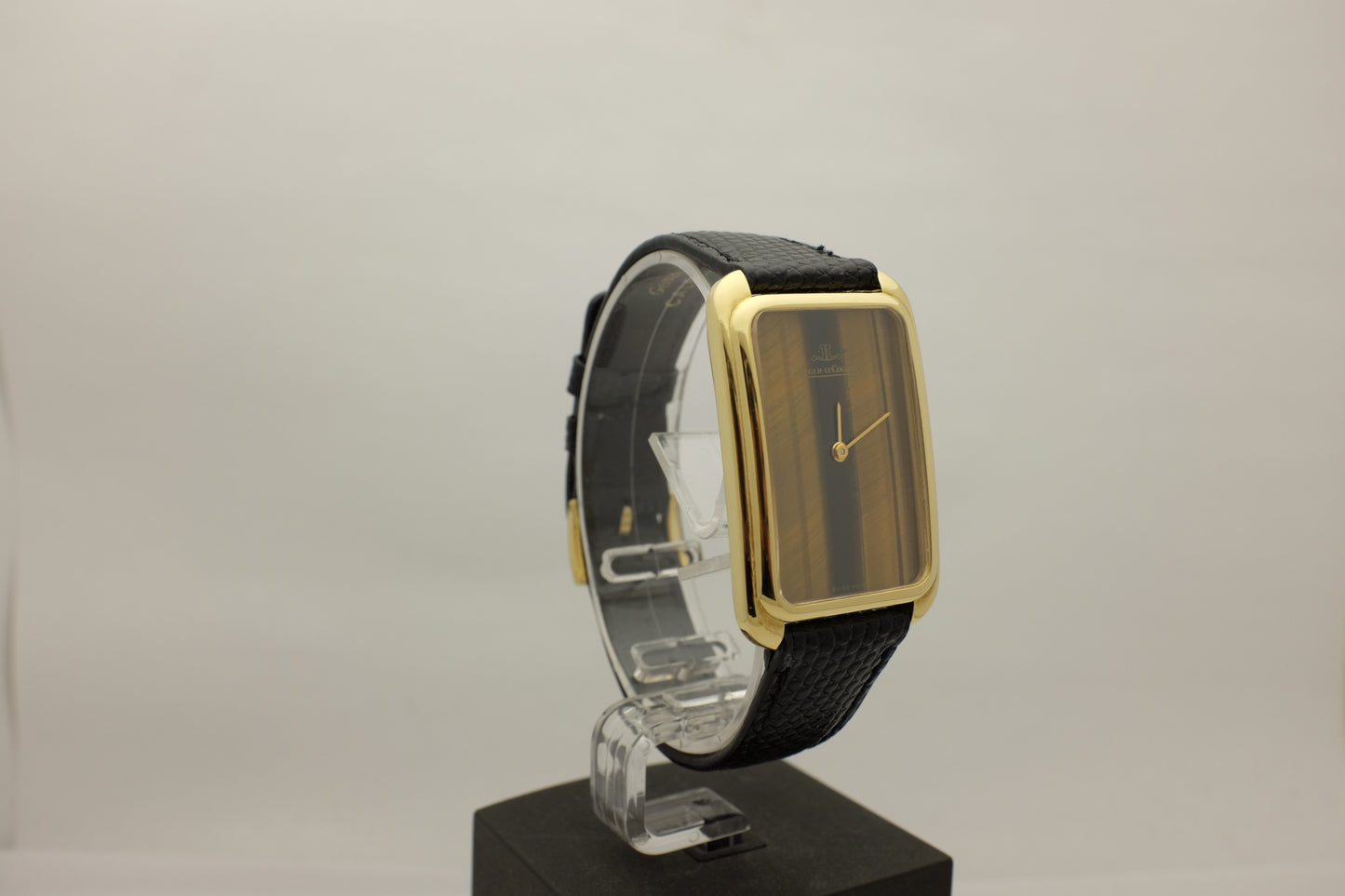 Jaeger-LeCoultre Rectangular Tiger Eye Dial 18K Yellow Gold 28MM MENS size