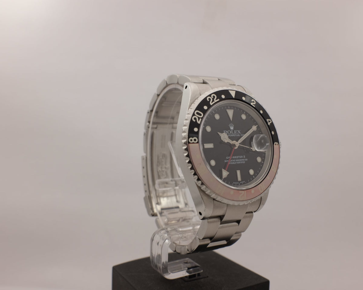 Rolex GMT Master II “FADED COKE” Bezel 16710 Box Papers 2002