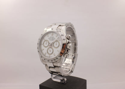 Rolex Cosmograph Daytona Steel White "Rehaut" Box Papers 2008