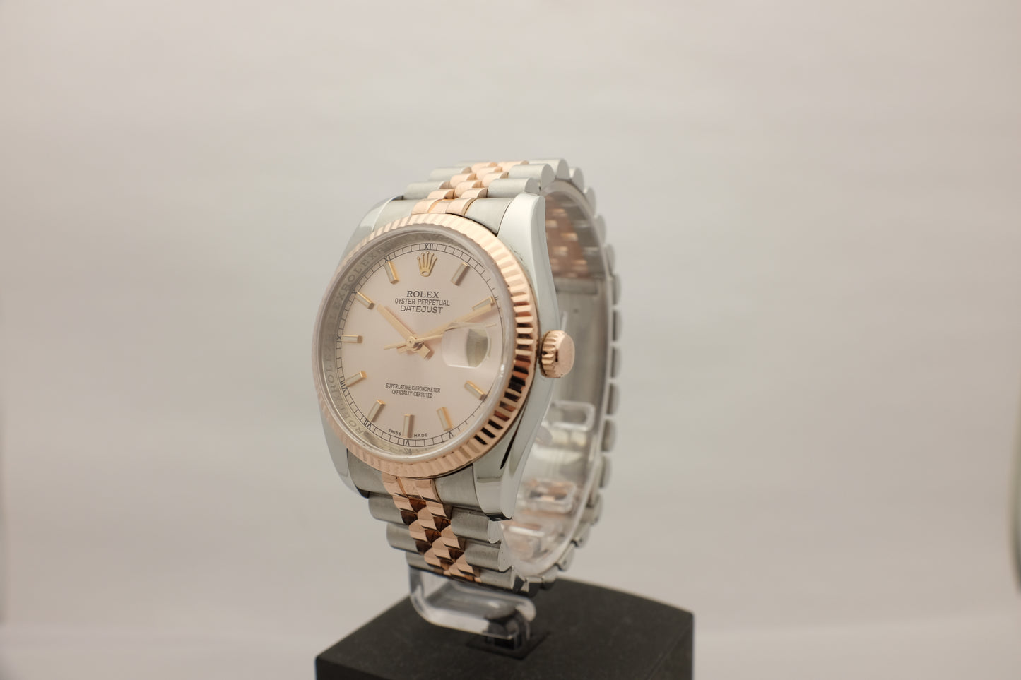 Rolex Datejust Jubilee 18k Rose Gold Steel 36MM 116231