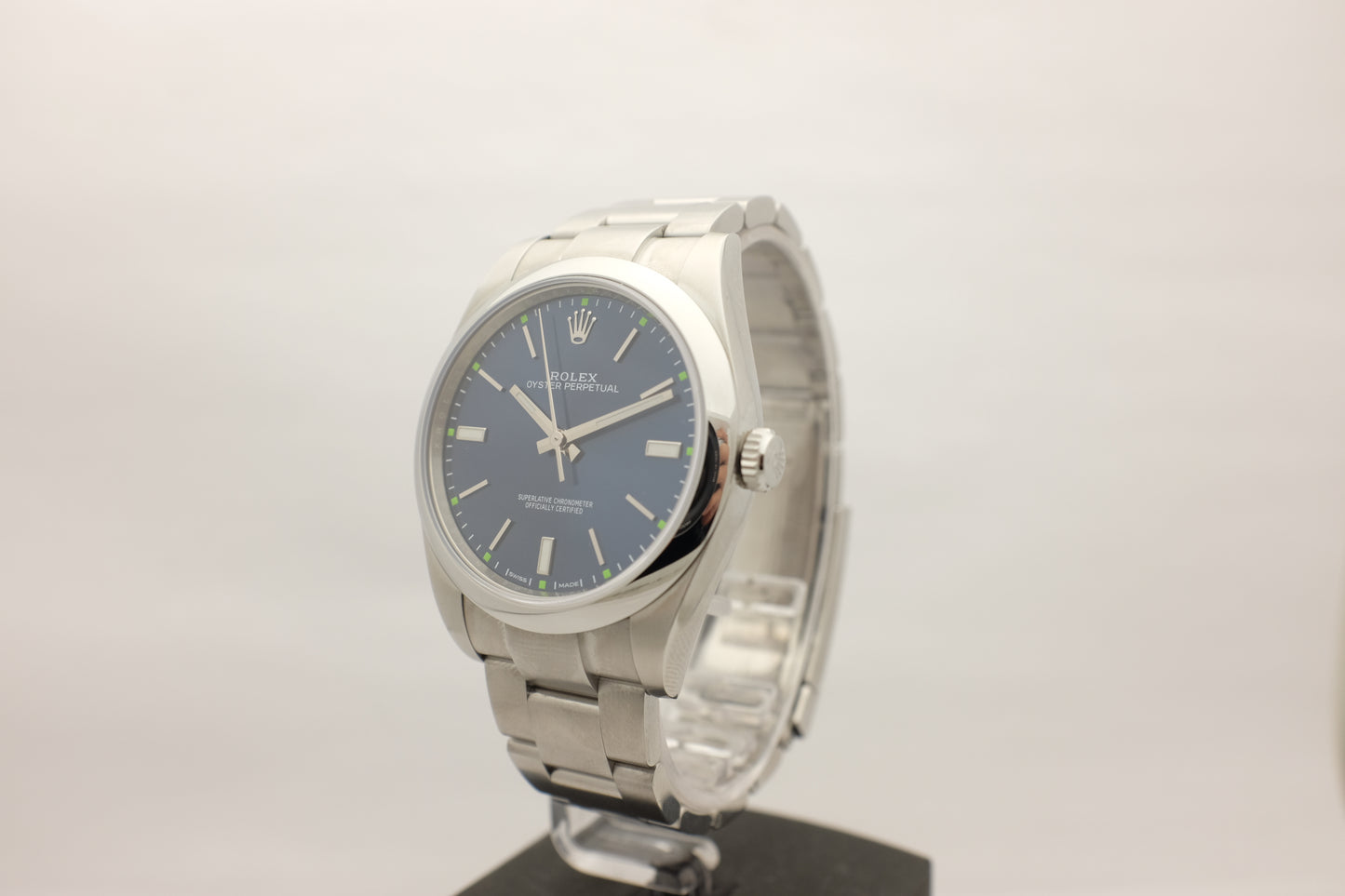 Rolex Oyster Perpetual Blue 39MM 114300 Box Papers 2019