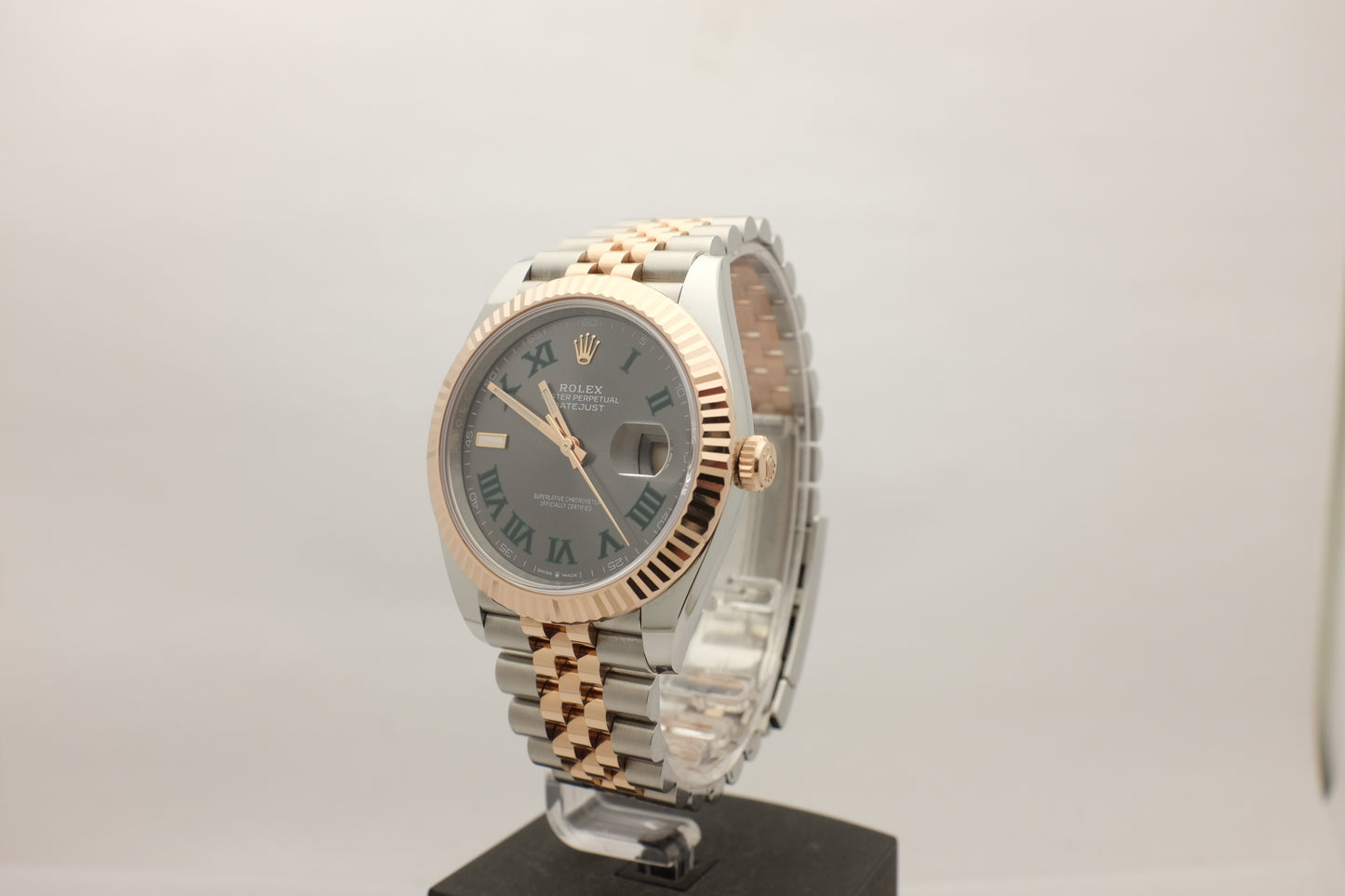 Rolex Datejust Rose Gold Steel Wimbledon 41MM 126331 Box Papers 2025