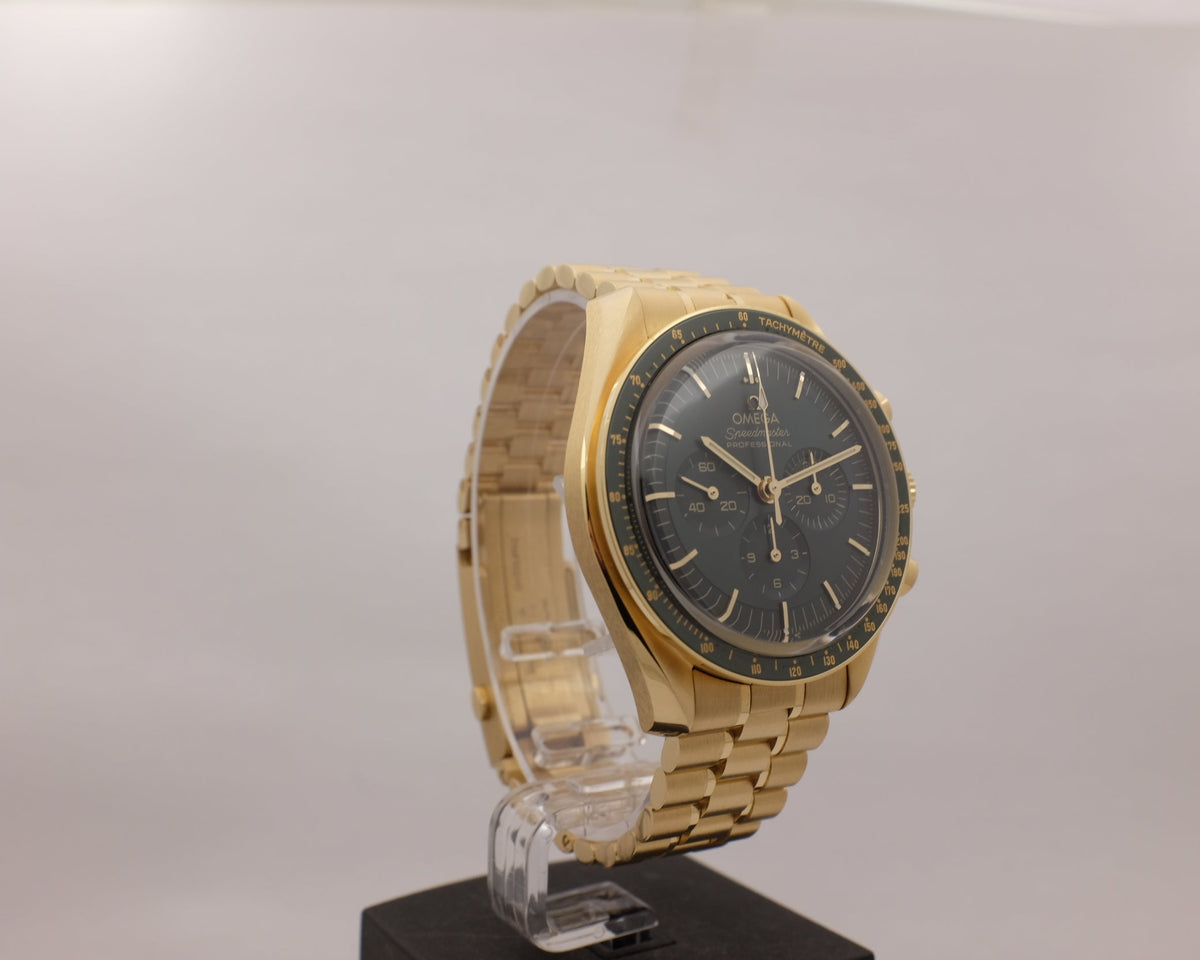 Omega Speedmaster Moonwatch 18K Yellow Gold Moonshine 42MM 310.60.42.50.10.001 Box Papers 2020