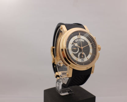Breguet Marine Big Date Chronograph Rose Gold 42MM 5827br/z2/5zu Box Papers 2015