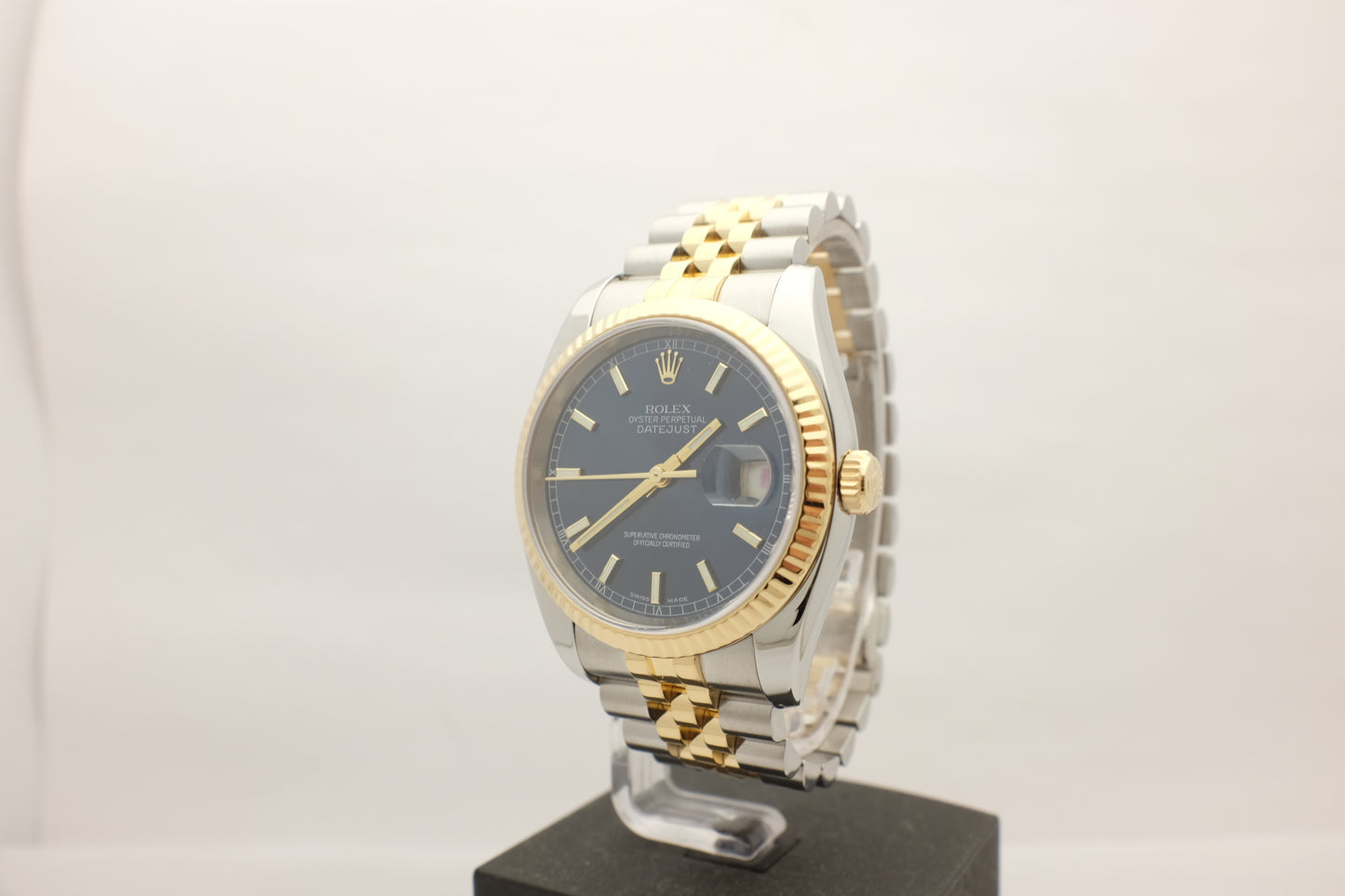 Rolex Datejust Jubilee 18k Stainless Blue 36MM 116233