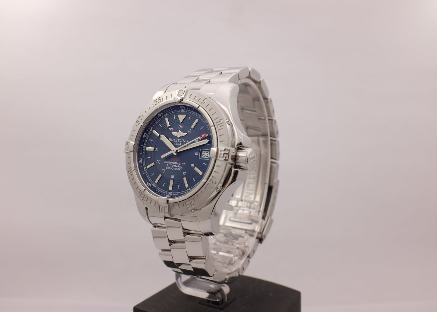 Breitling Colt Steel Blue 41MM A17380 Box Papers 2009