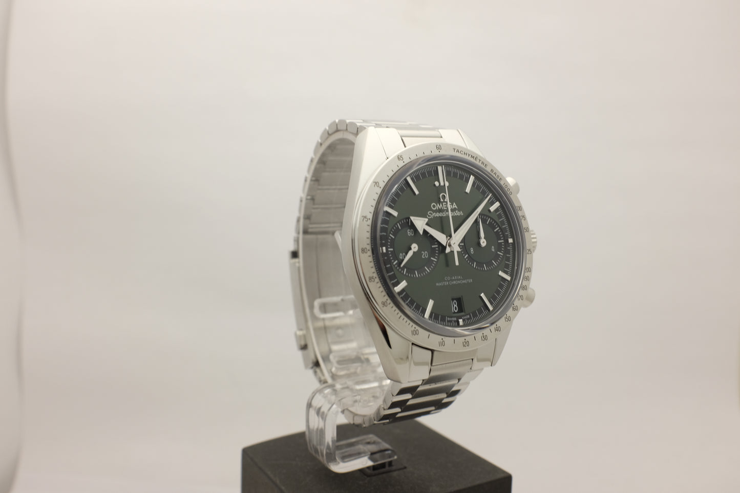 Omega Speedmaster 57 Green Chronograph 40MM 332.10.41.51.10.001 Box Papers 2023