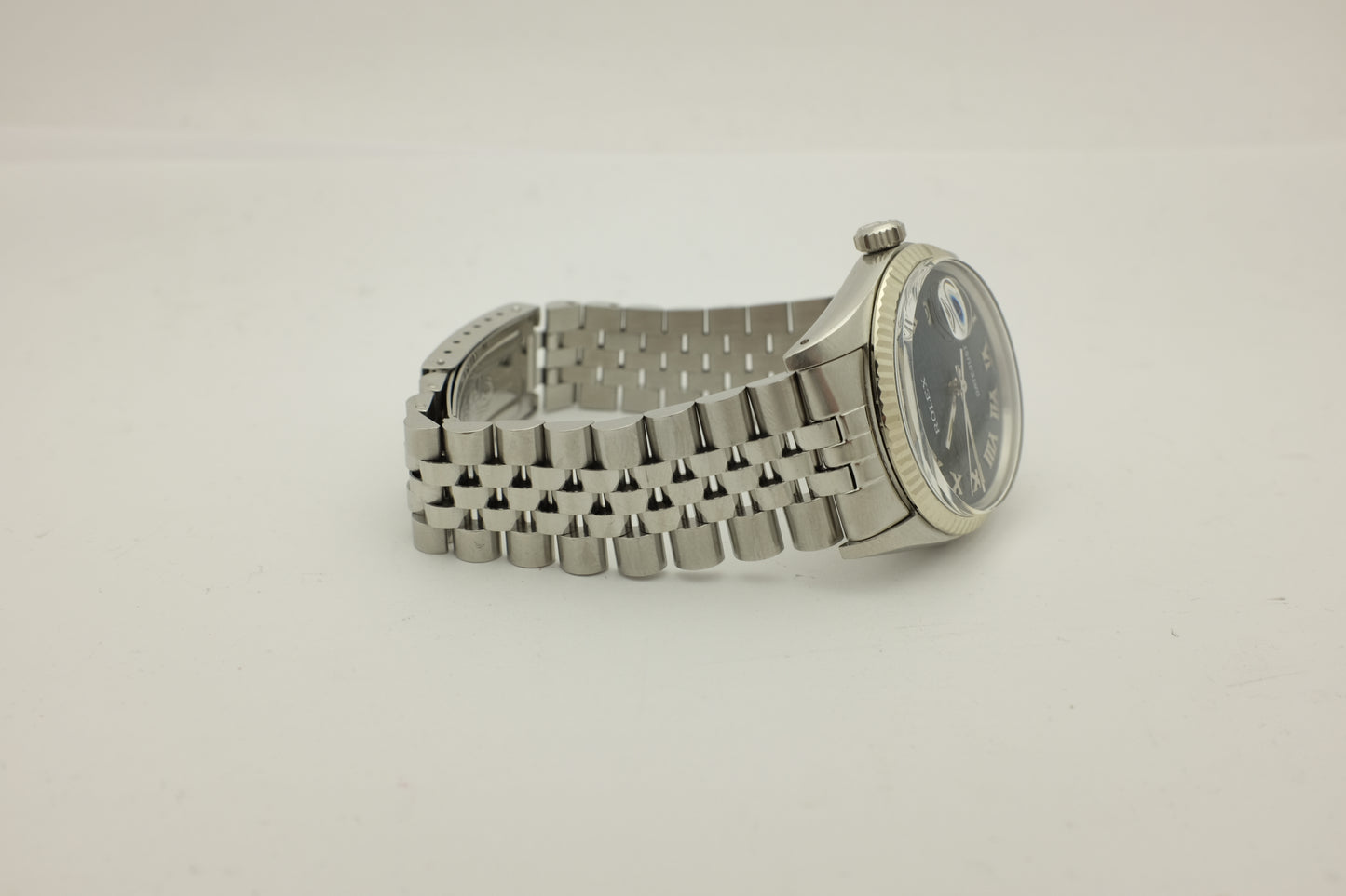 Rolex Datejust Steel Blue Dial Fluted Bezel 36MM 16014
