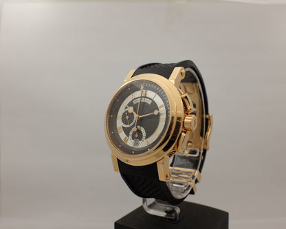 Breguet Marine Big Date Chronograph Rose Gold 42MM 5827br/z2/5zu Box Papers 2015