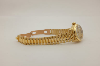 Rolex Datejust 18K Yellow Gold Factory Diamonds 26MM 69178