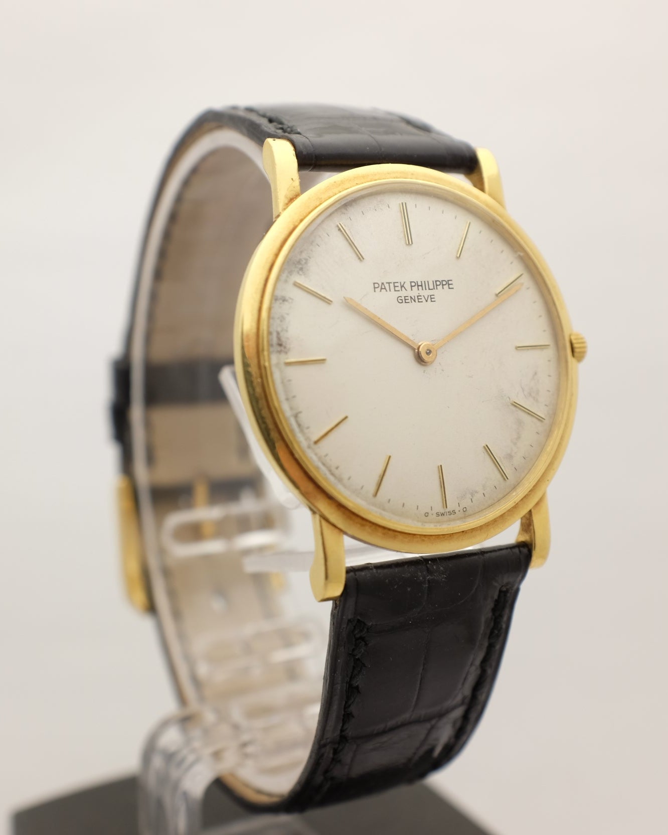 Patek Philippe 18kt Y/G 5mm Ultra Thin 3498 Box Papers CIRCA 1970 Serviced