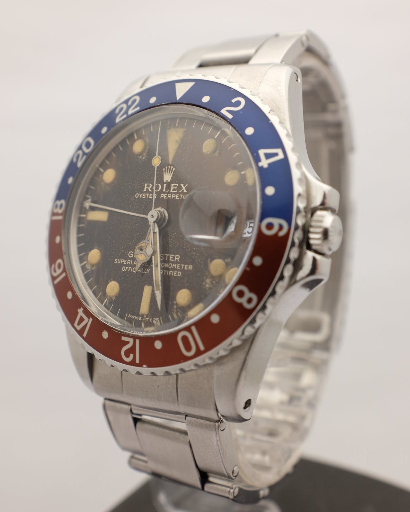 Rolex GMT Master cadran brun doré Pepsi 1675 CIRCA 1964