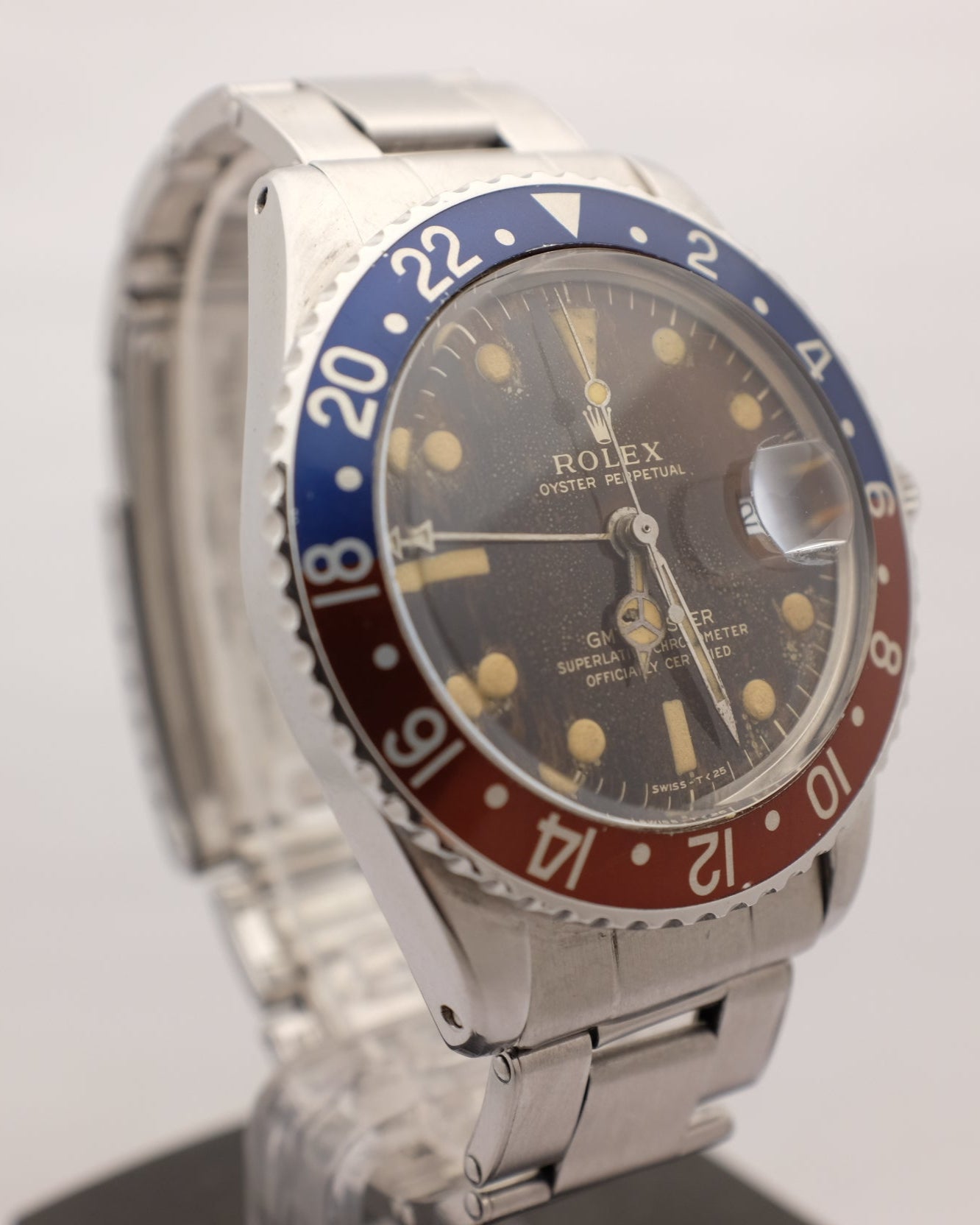 Rolex GMT Master cadran brun doré Pepsi 1675 CIRCA 1964