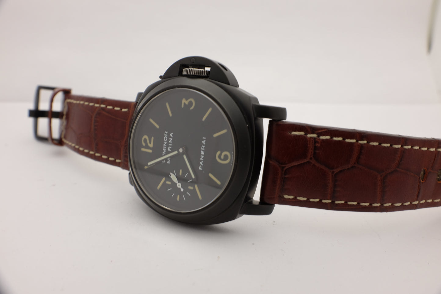 Panerai Luminor Marina PAM00004 RARE Cadran Tritium B Series PVD 6502 Case Box Papers