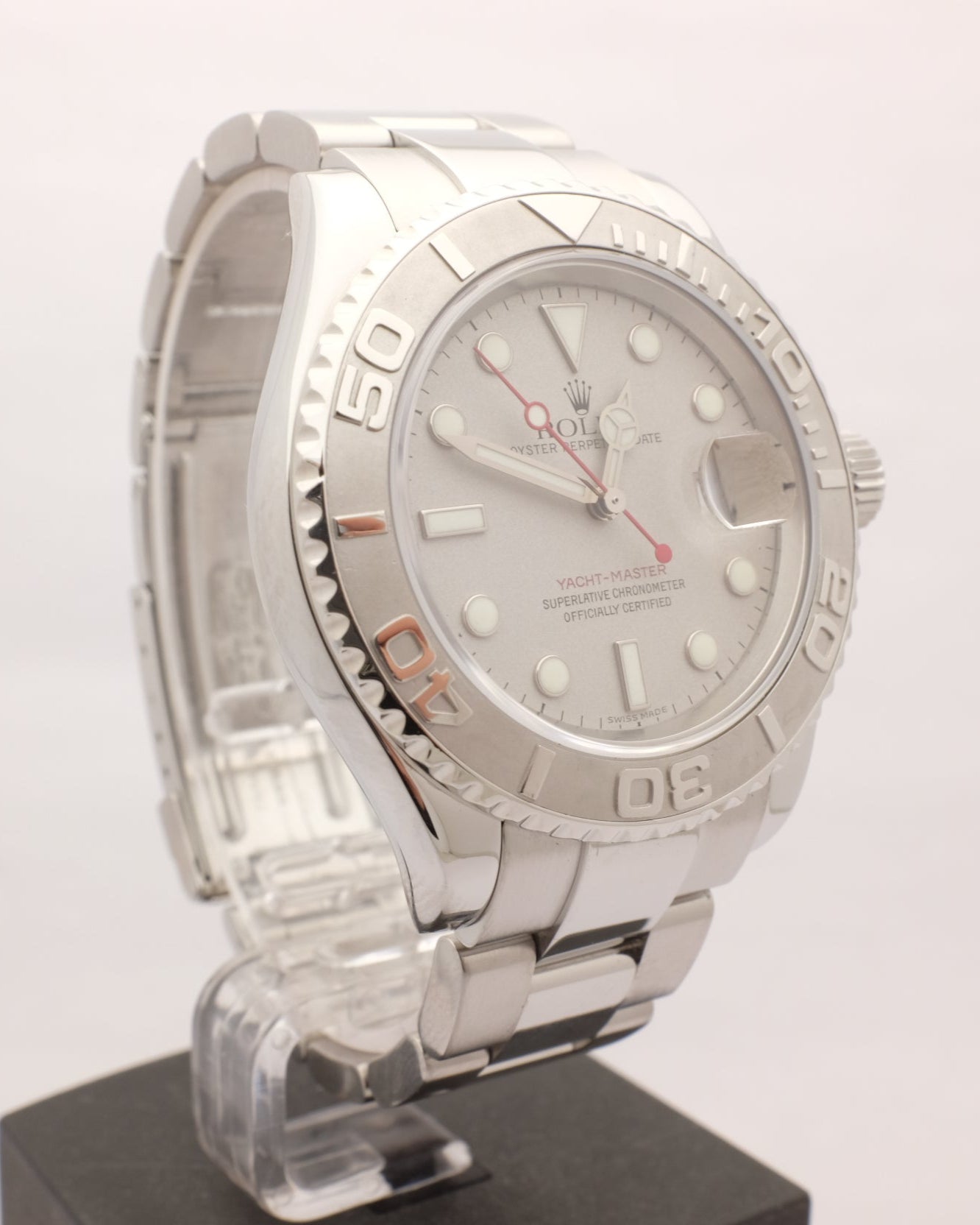 Rolex Yachtmaster Steel Platinum 40MM 16622 Box Papers 1999
