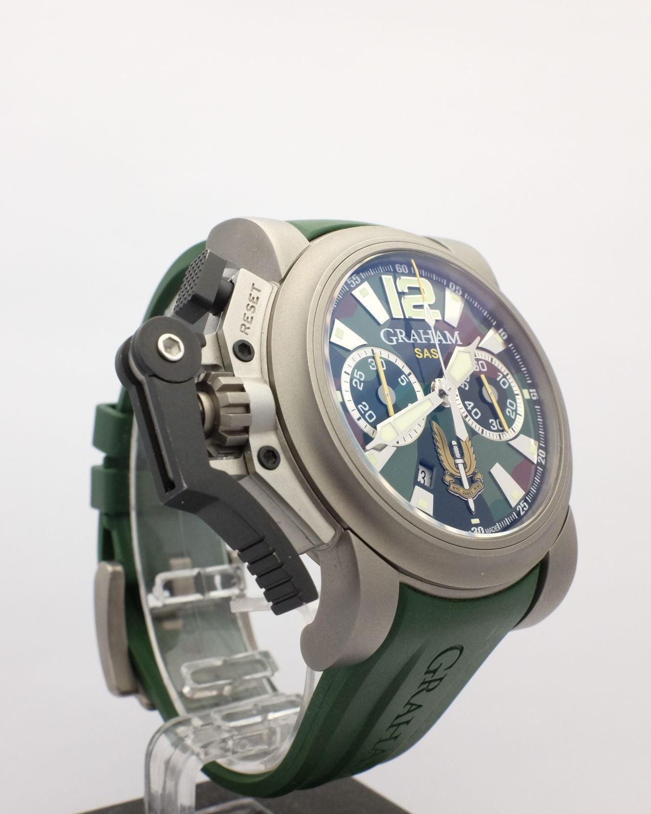 Graham Chronofighter Oversize Commando SAS Limited Edition of 300Pcs 47MM 20VJT.G03A.K10B Box Papers
