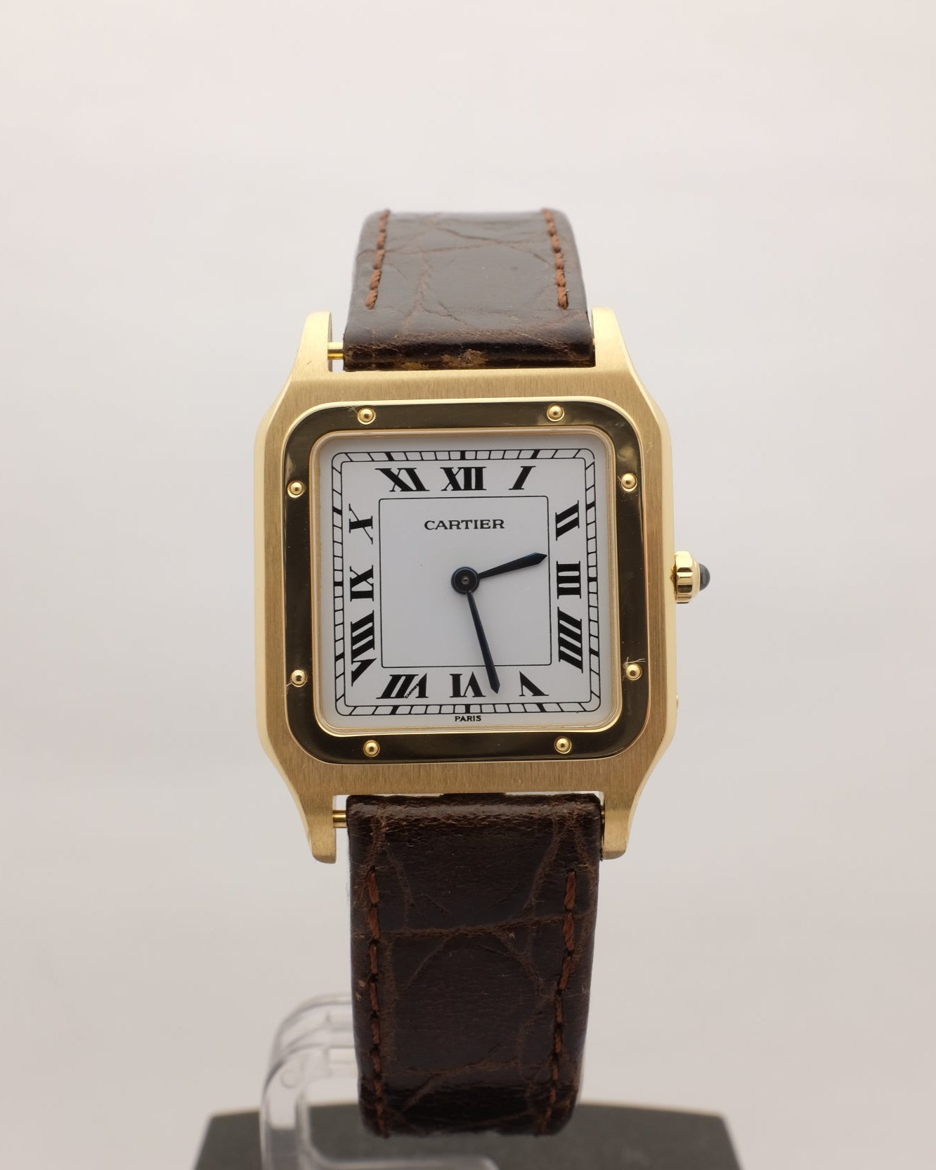 Cartier Santos Dumont Extra Flat 18kt Yellow Gold 27MM 96053 CIRCA 1990's