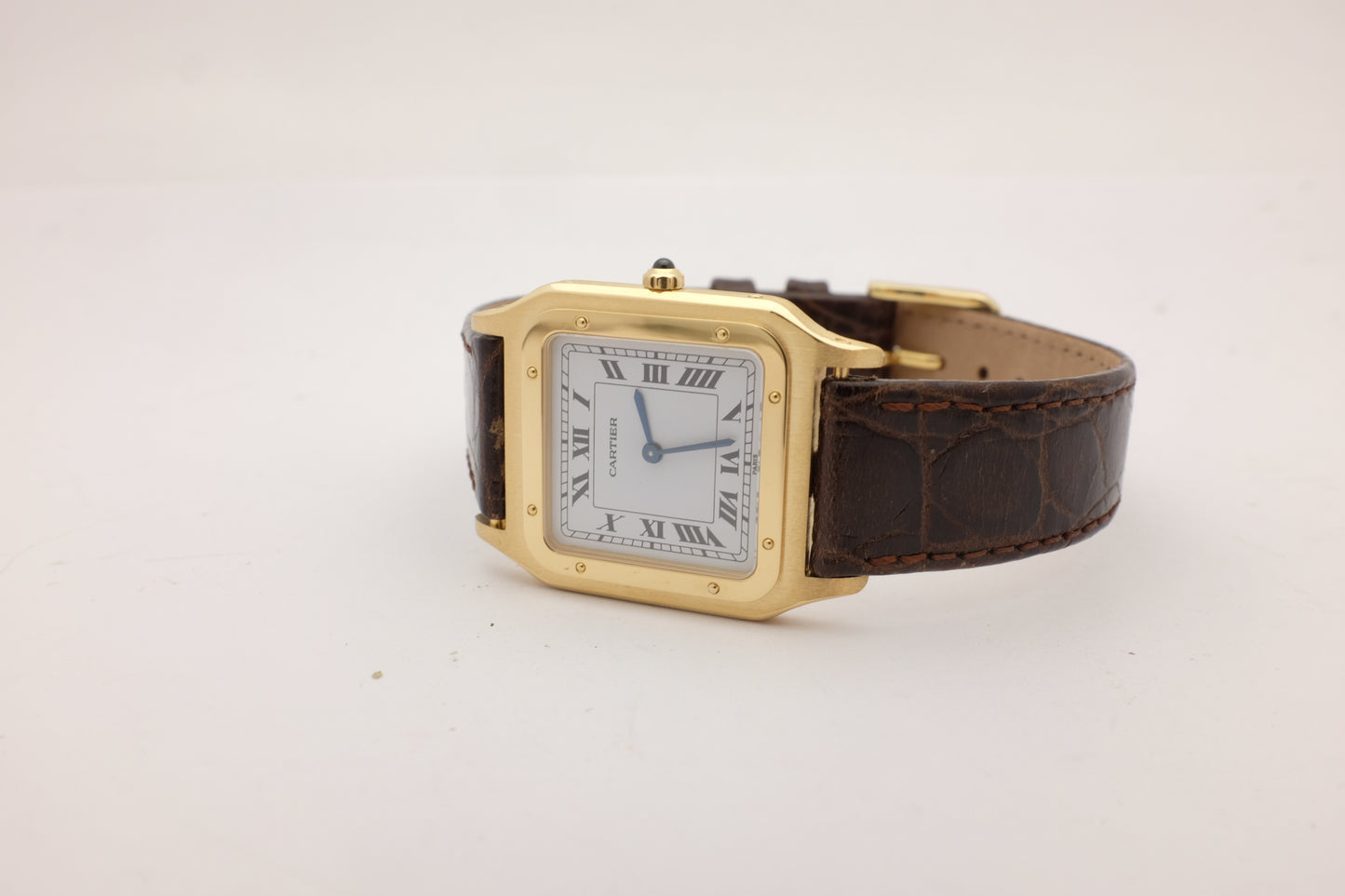 Cartier Santos Dumont Extra Flat 18kt Yellow Gold 27MM 96053 CIRCA 1990's