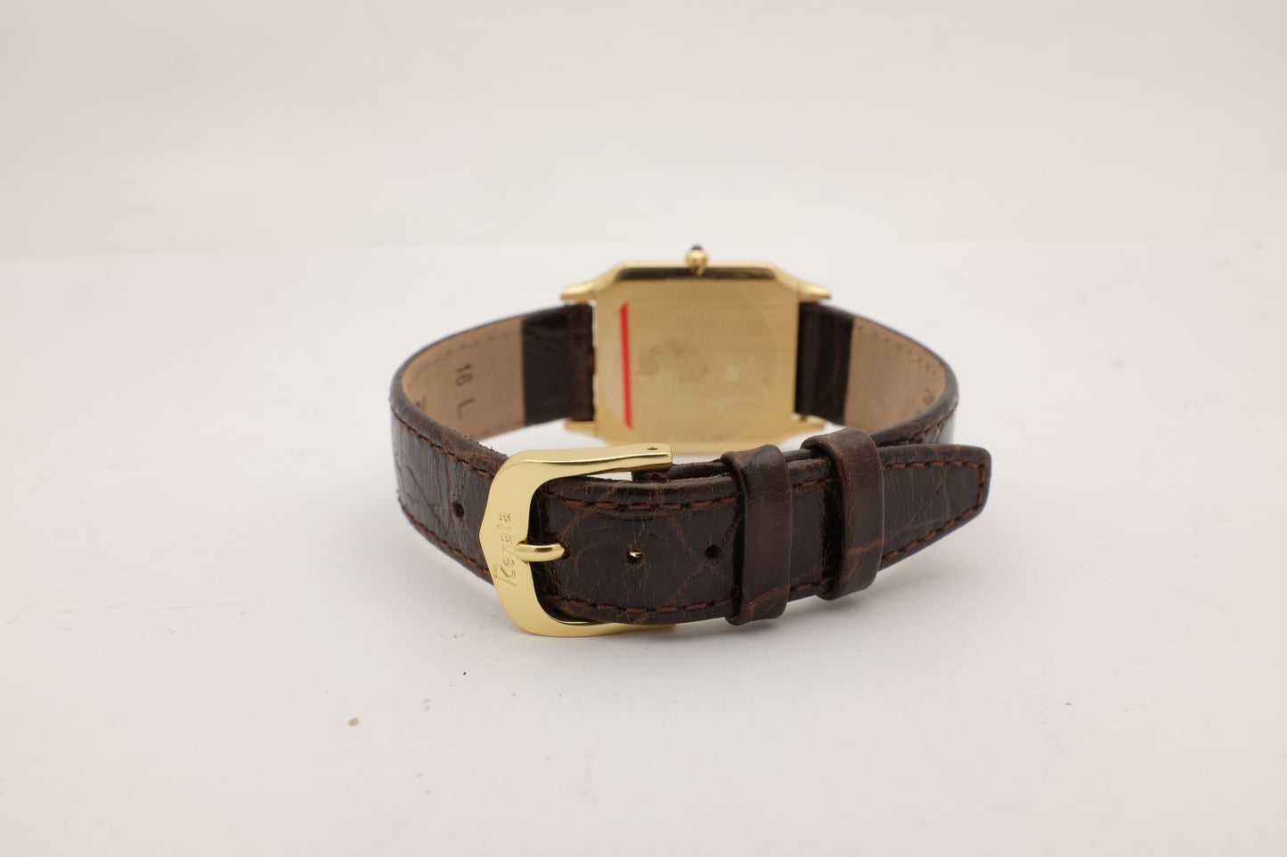 Cartier Santos Dumont Extra Flat 18kt Yellow Gold 27MM 96053 CIRCA 1990's