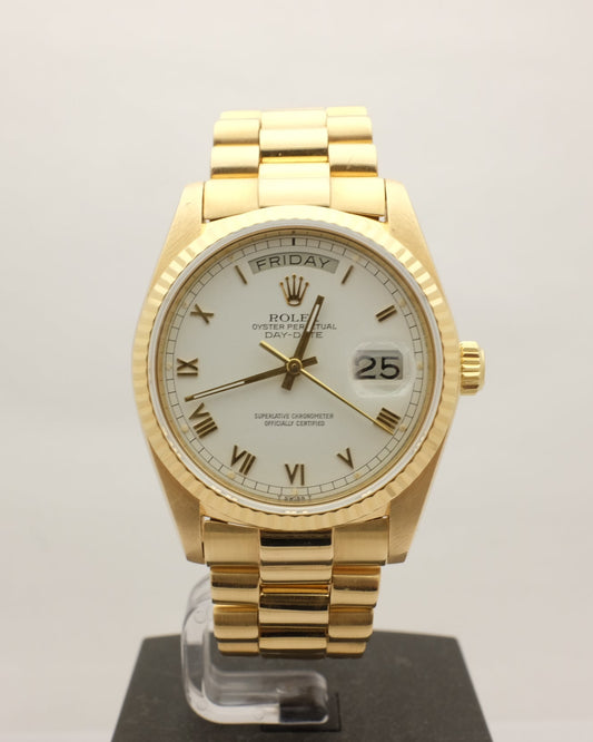 Rolex Day Date President Yellow Gold 36MM 18038 Single Quickset