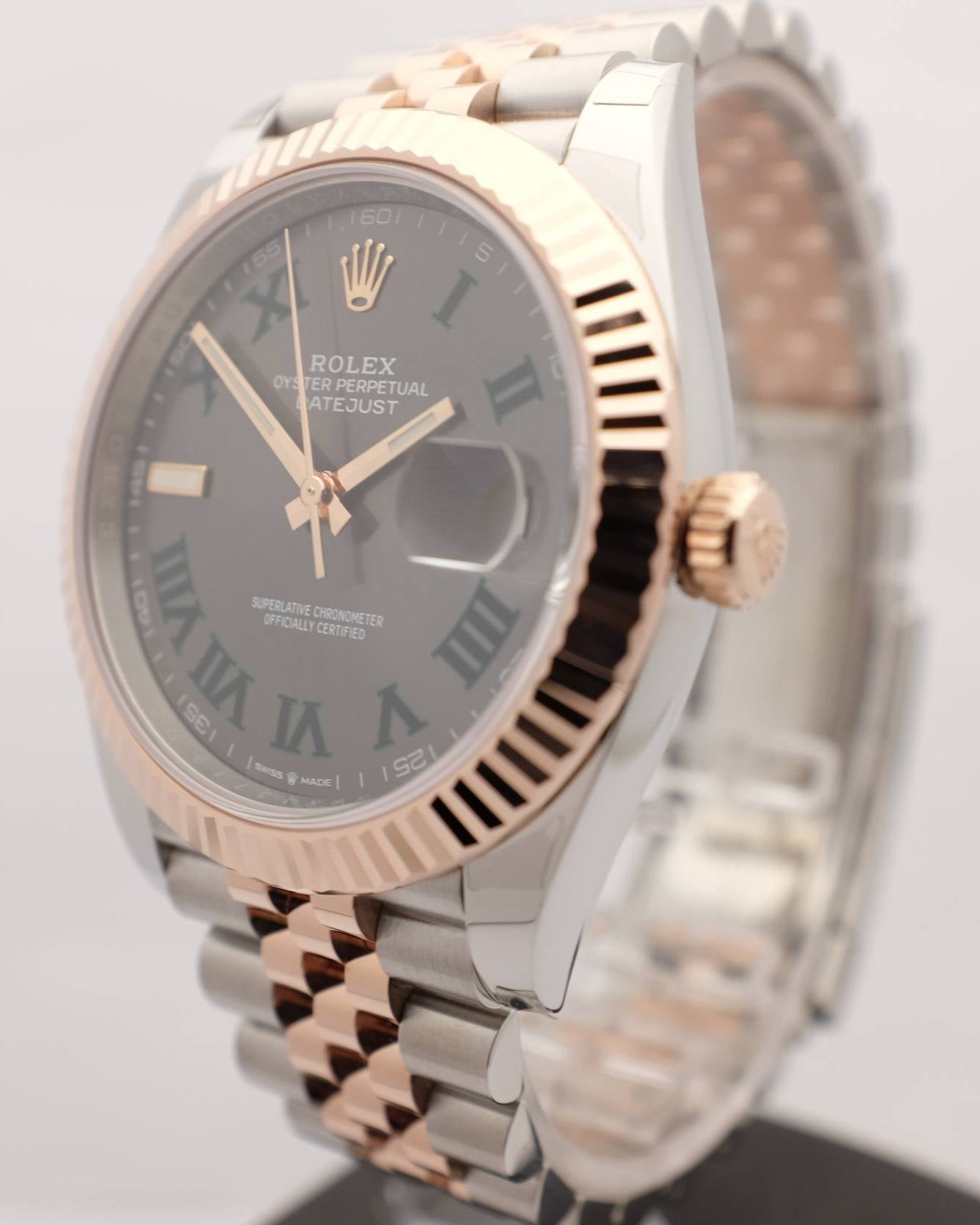 Rolex Datejust 41MM Rose Gold Steel Wimbledon 126331 Box Papers 2022