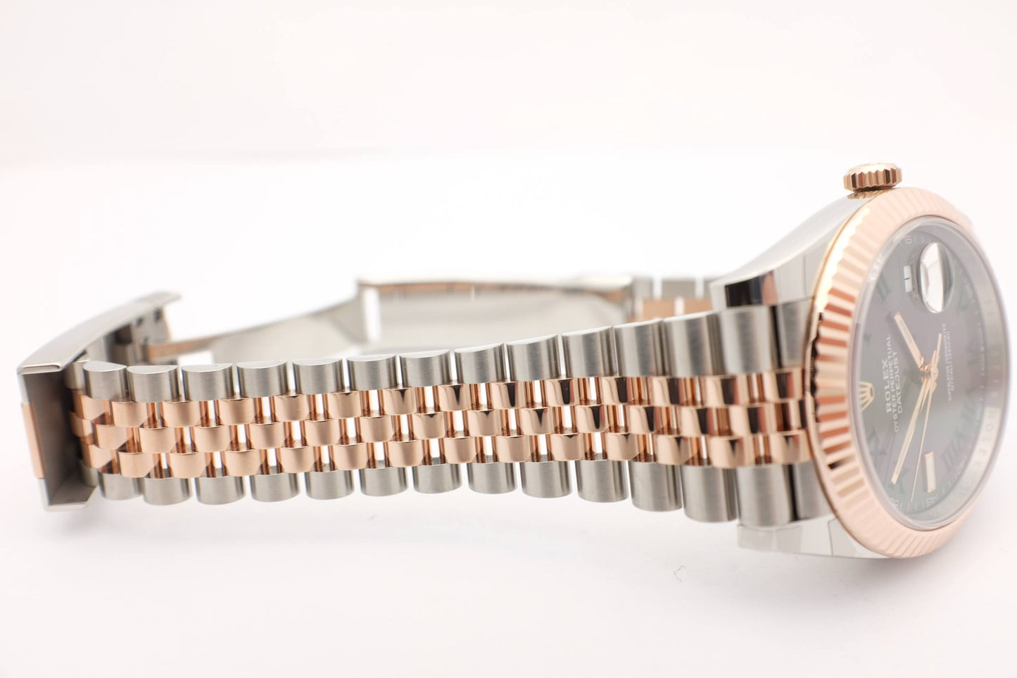 Rolex Datejust 41MM Rose Gold Steel Wimbledon 126331 Box Papers 2022