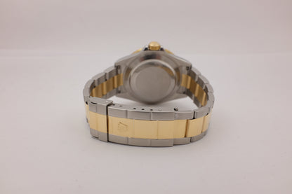 Rolex Submariner 18K Steel "Rehaut" Black 16613 Box Papers 2008