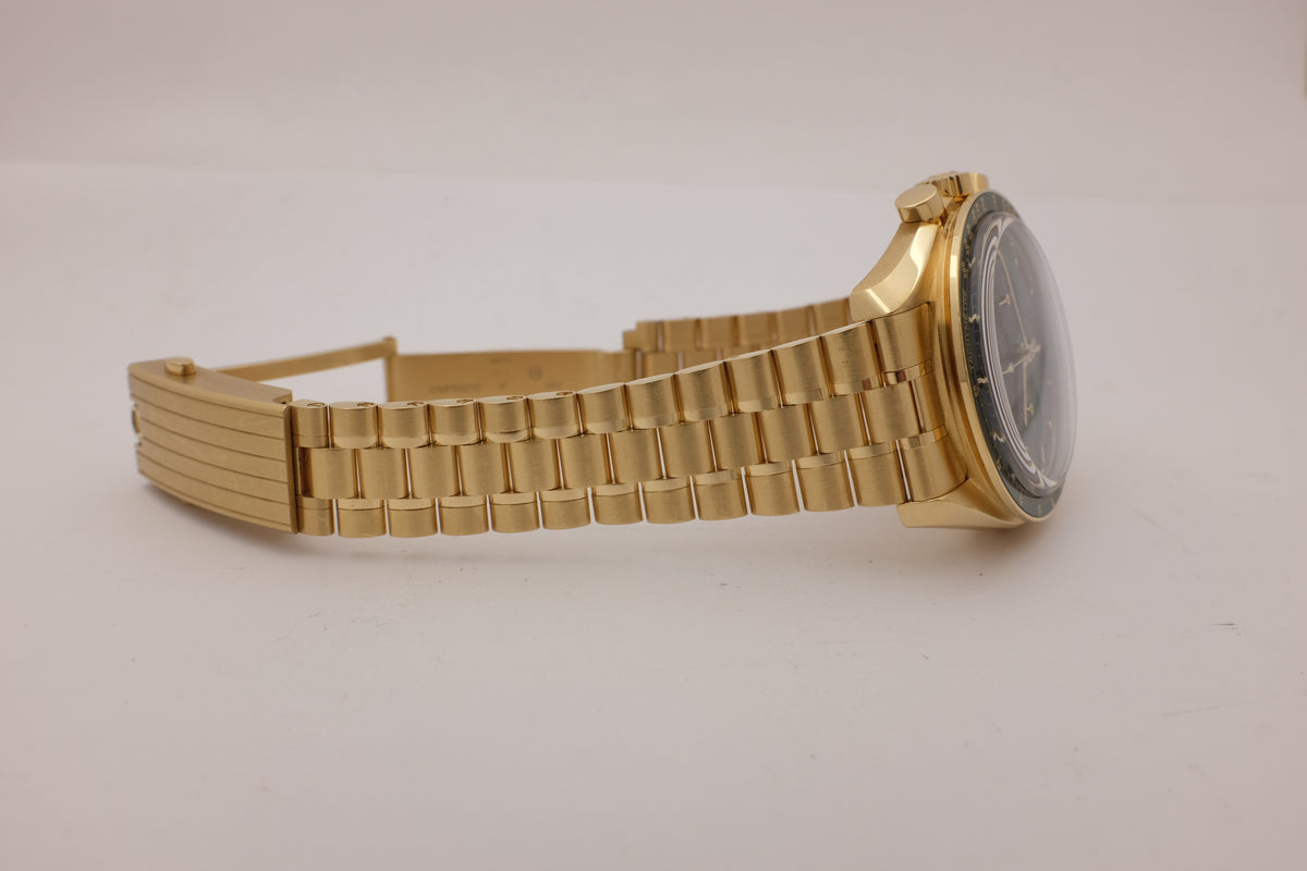 Omega Speedmaster Moonwatch 18K Yellow Gold Moonshine 42MM 310.60.42.50.10.001 Box Papers 2020