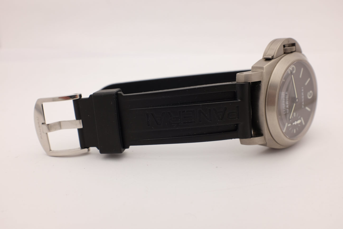 Panerai Luminor Marina Titanium Tobacco Dial Pam 118 Box Papers 2000