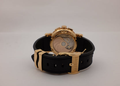 Breguet Marine Big Date Chronograph Rose Gold 42MM 5827br/z2/5zu Box Papers 2015