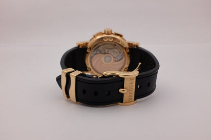 Breguet Marine Big Date Chronograph Rose Gold 42MM 5827br/z2/5zu Box Papers 2015