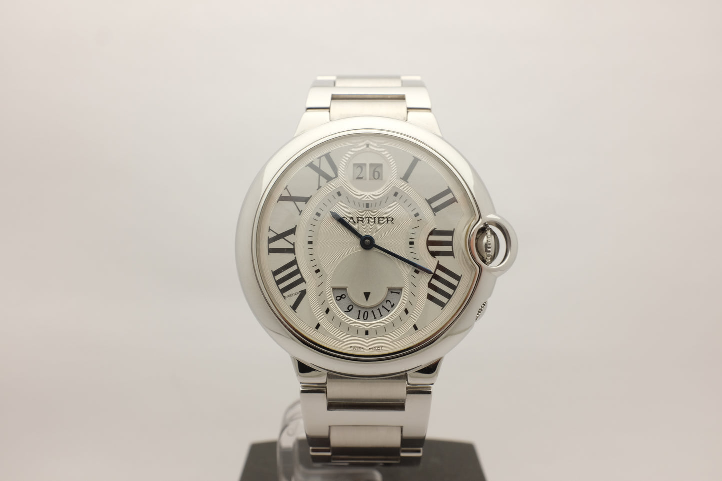 Cartier Ballon Bleu Dual Time Zone Steel 38MM W6920011 Box Papers 2011