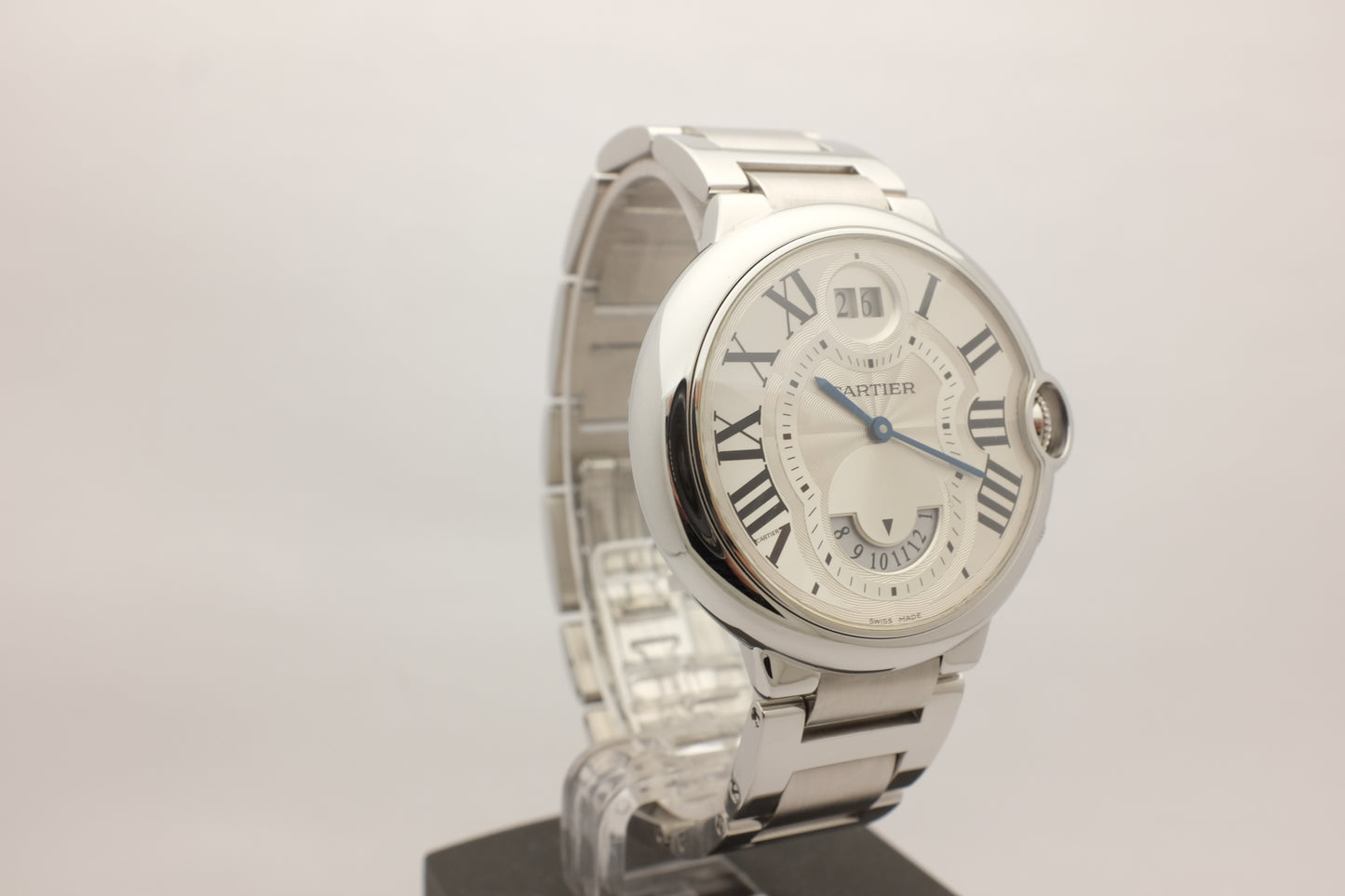 Cartier Ballon Bleu Dual Time Zone Steel 38MM W6920011 Box Papers 2011
