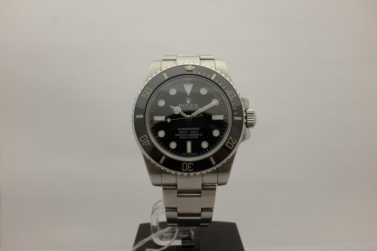 Rolex Submariner No Date Steel Ceramic 40MM 114060 Box Papers 2014