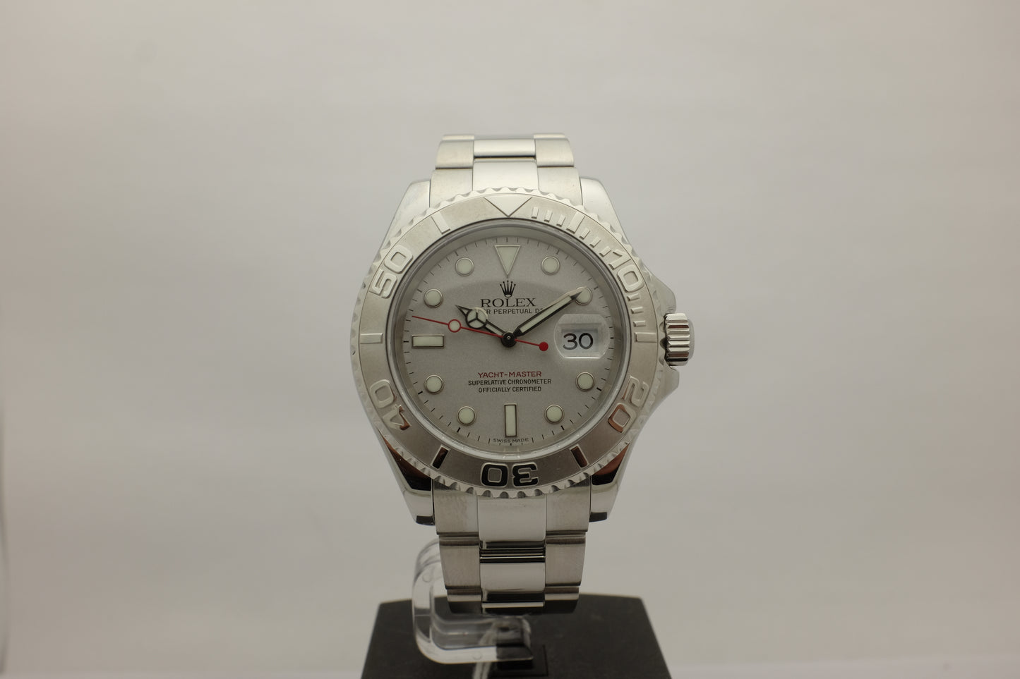 Rolex Yachtmaster Steel Platinum 40MM 16622 Box Papers 1999