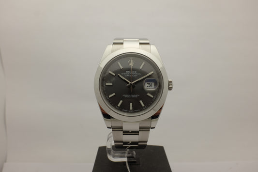 Rolex Datejust 41MM Steel Smooth Box Papers 2017