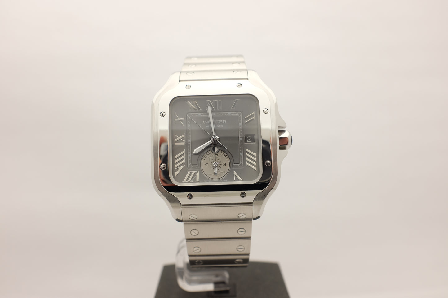 Cartier Santos Dumont Large Dual Time WSSA0076 Box Papers 2024