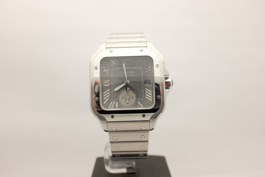 Cartier Santos Dumont Large Dual Time WSSA0076 Box Papers 2024