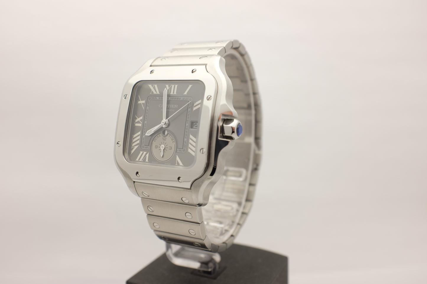 Cartier Santos Dumont Large Dual Time WSSA0076 Box Papers 2024